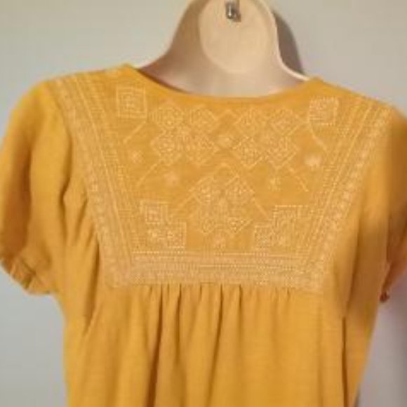 Boho Mustard color top - Picture 5 of 6